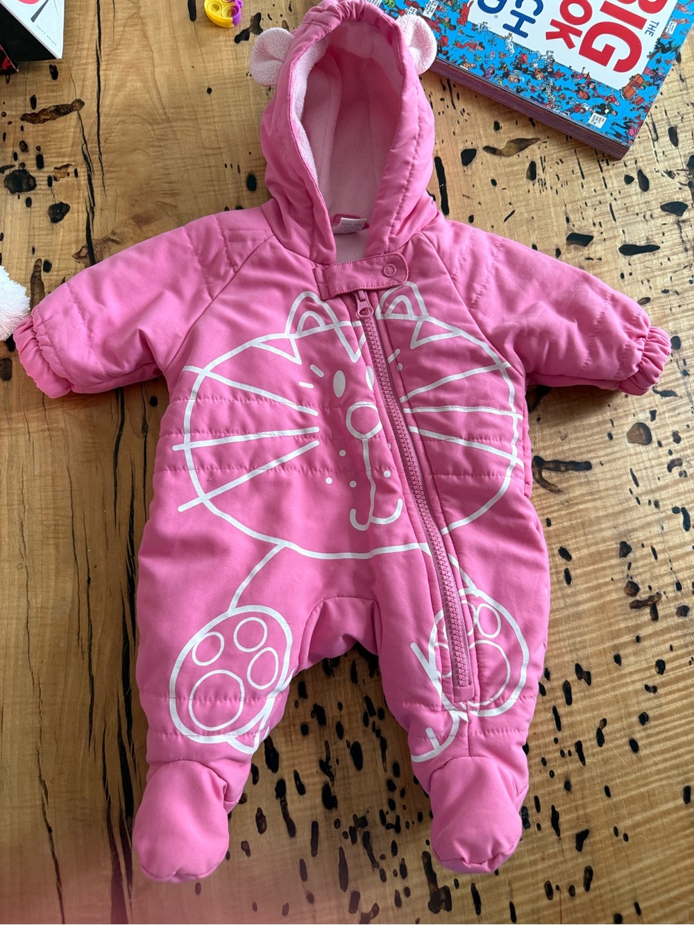 Next Newborn  One Piece Hoodie  Outfit Zipup Coverall